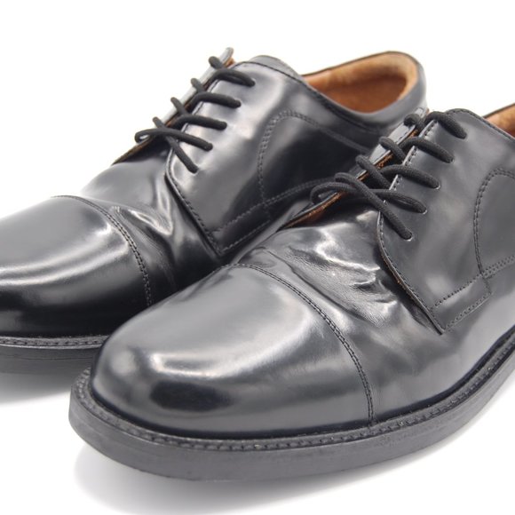 Johnston Murphy Black Oxford Leather Cap Toe Mens Dress Shoes size 13M 020-1251 main image 11